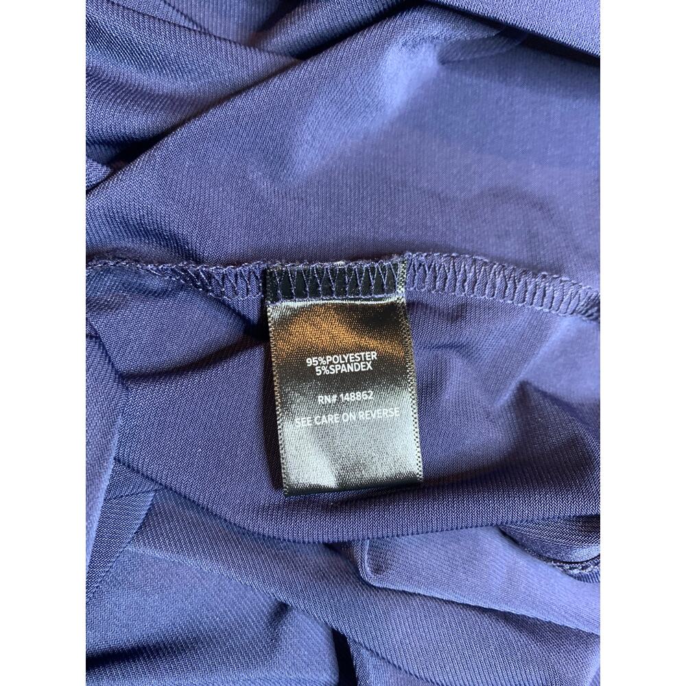 Torrid Women's Navy Blue Size 2X V-Neck Mid Length 3/4 Sleeve Dress - Picture 7 of 8